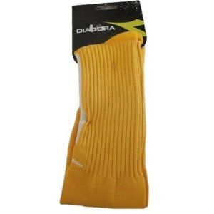 Azzurri Gold Diadora Men Soccer Socks Style 995310 Color 969 Gold White Stripes